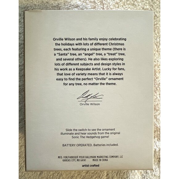 Hallmark Keepsake Ornament SEGA GENESIS CONSOLE Sonic Hedgehog Light & Sound NEW - Picture 4 of 6